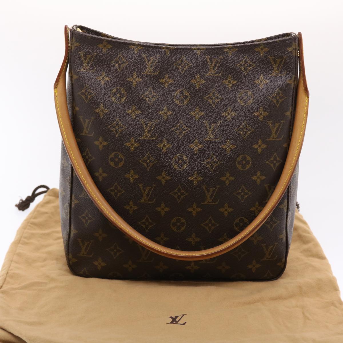 LOUIS VUITTON Monogram Looping GM Shoulder Bag M51145 LV Auth 49405