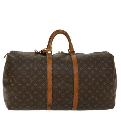 LOUIS VUITTON Monogram Keepall 55 Boston Bag M41424 LV Auth 49421