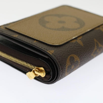 LOUIS VUITTON Monogram Reverse Portefeuille Lou Wallet M81461 LV Auth 49429A