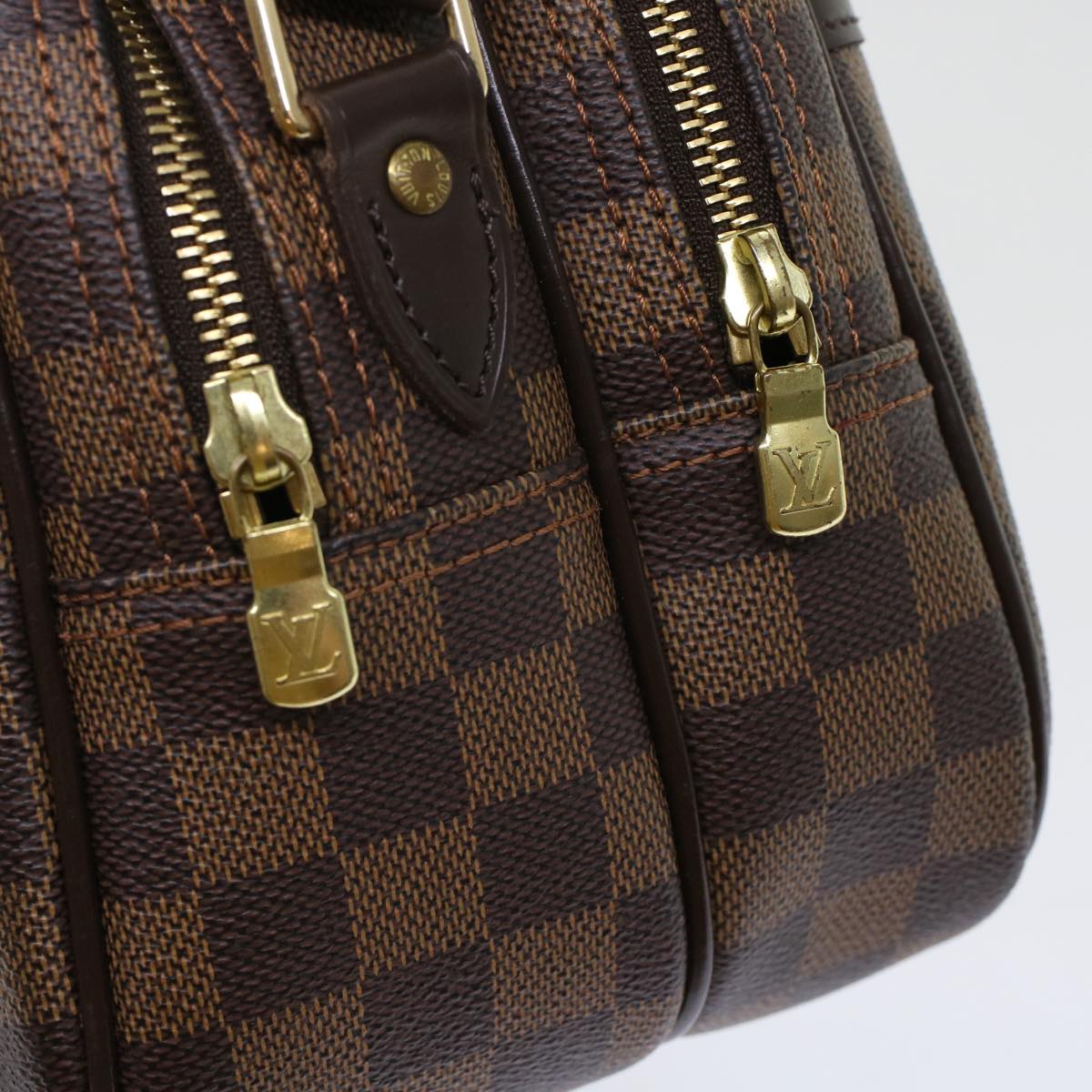 LOUIS VUITTON Damier Ebene Reporter PM Shoulder Bag N45253 LV Auth 49433A