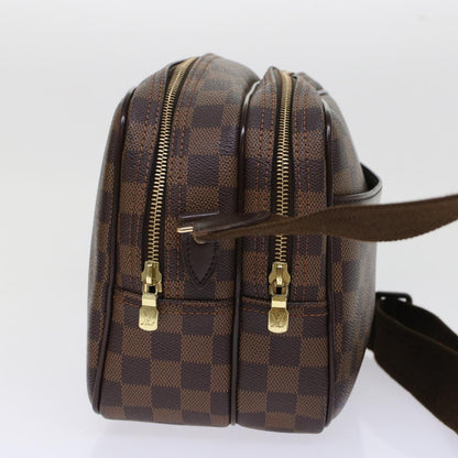 LOUIS VUITTON Damier Ebene Reporter PM Shoulder Bag N45253 LV Auth 49433A