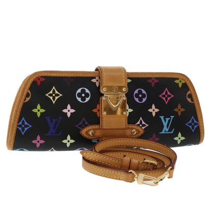 LOUIS VUITTON Monogram Multicolor Shirley Shoulder Bag Black M40050 Auth 49434