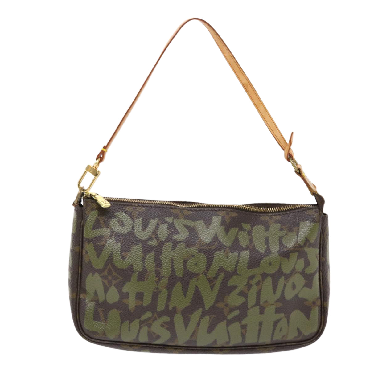 LOUIS VUITTON Monogram Graffiti Pochette Accessoires Pouch M92191 LV Auth 49463