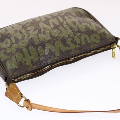 LOUIS VUITTON Monogram Graffiti Pochette Accessoires Pouch M92191 LV Auth 49463