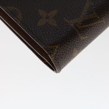 LOUIS VUITTON Monogram Porte Papier Zip Wallet M61207 LV Auth 49468