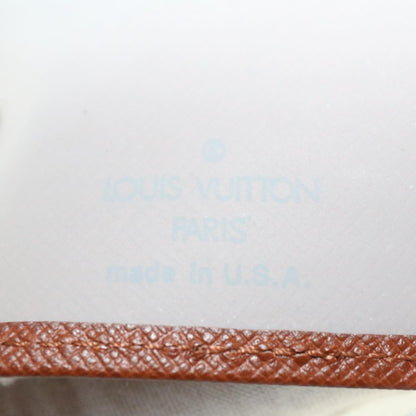 LOUIS VUITTON Monogram Porte Papier Zip Wallet M61207 LV Auth 49468