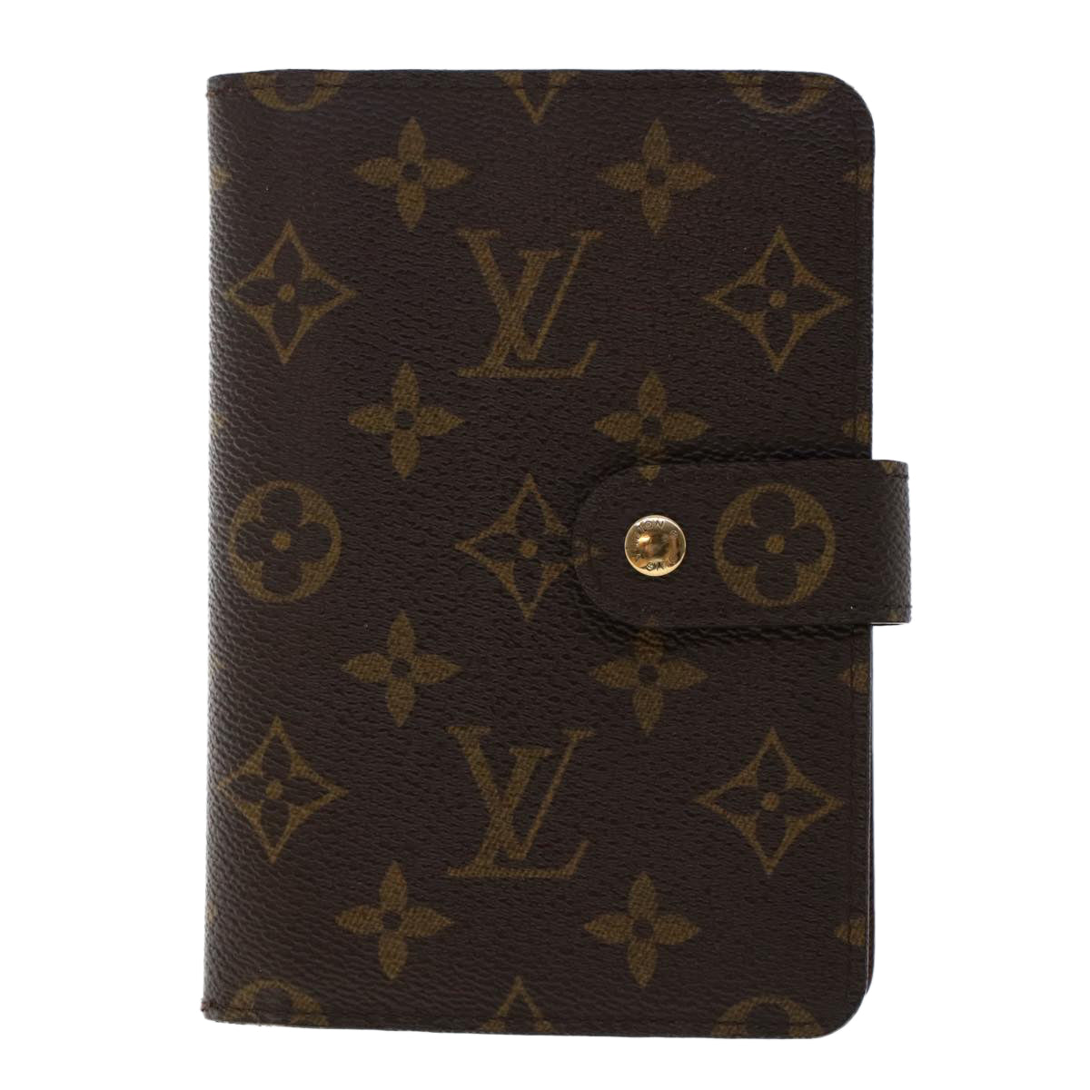 LOUIS VUITTON Monogram Porte Papier Zip Wallet M61207 LV Auth 49468