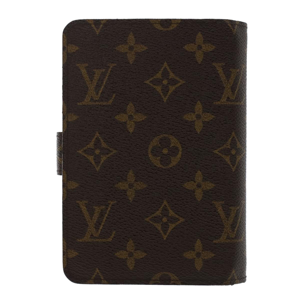 LOUIS VUITTON Monogram Porte Papier Zip Wallet M61207 LV Auth 49468