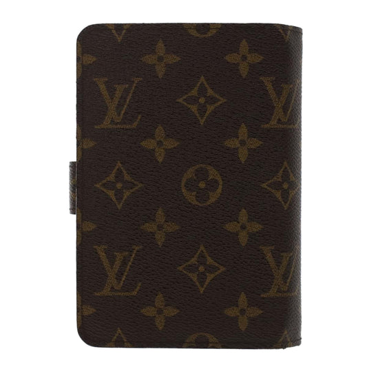 LOUIS VUITTON Monogram Porte Papier Zip Wallet M61207 LV Auth 49468