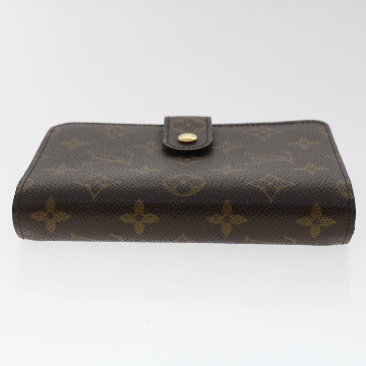 LOUIS VUITTON Monogram Porte Papier Zip Wallet M61207 LV Auth 49468