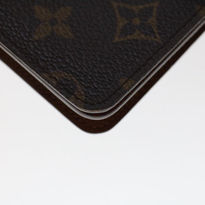 LOUIS VUITTON Monogram Porte Papier Zip Wallet M61207 LV Auth 49468