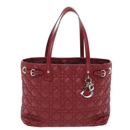 CHRISTIAN DIOR Canage Panarea Hand Bag PVC Leather Red 01-BO-0130  49472