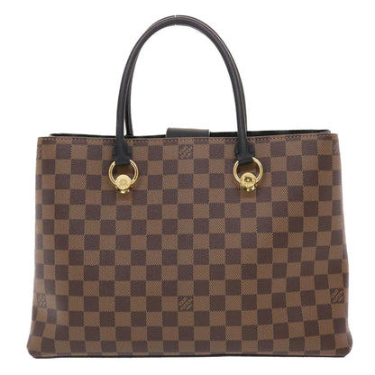 LOUIS VUITTON Damier Ebene Riverside Hand Bag 2way N40050 LV Auth 49497A