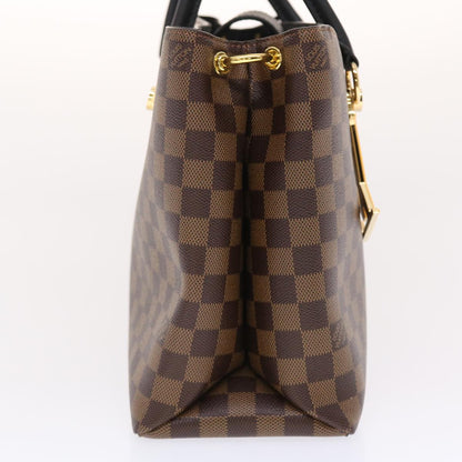 LOUIS VUITTON Damier Ebene Riverside Hand Bag 2way N40050 LV Auth 49497A