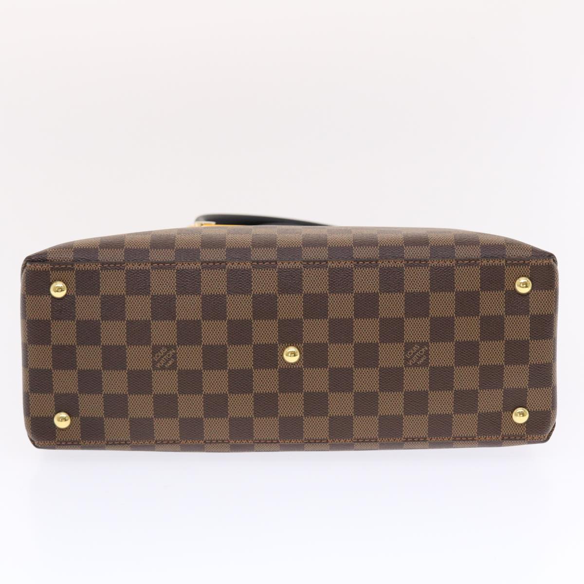 LOUIS VUITTON Damier Ebene Riverside Hand Bag 2way N40050 LV Auth 49497A