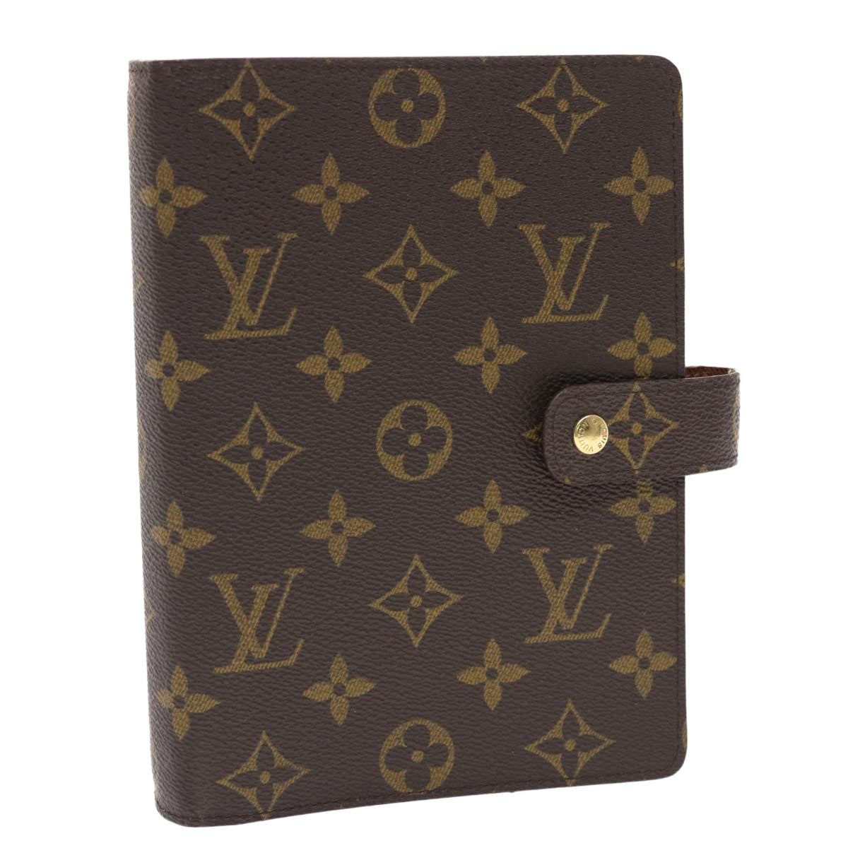 LOUIS VUITTON Monogram Agenda MM Day Planner Cover R20105 LV Auth 49501