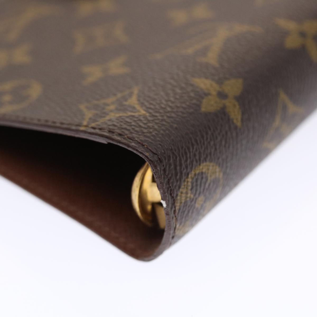 LOUIS VUITTON Monogram Agenda MM Day Planner Cover R20105 LV Auth 49501