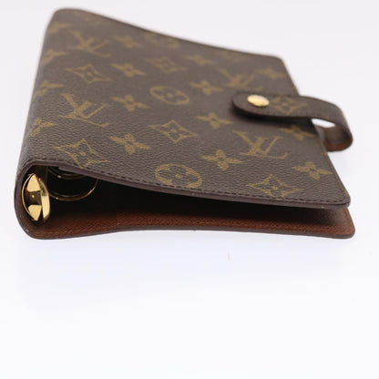 LOUIS VUITTON Monogram Agenda MM Day Planner Cover R20105 LV Auth 49501