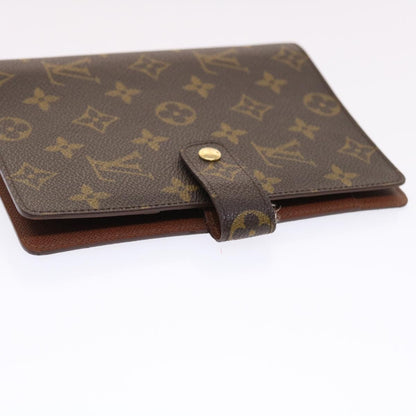 LOUIS VUITTON Monogram Agenda MM Day Planner Cover R20105 LV Auth 49501