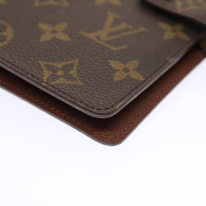 LOUIS VUITTON Monogram Agenda MM Day Planner Cover R20105 LV Auth 49501