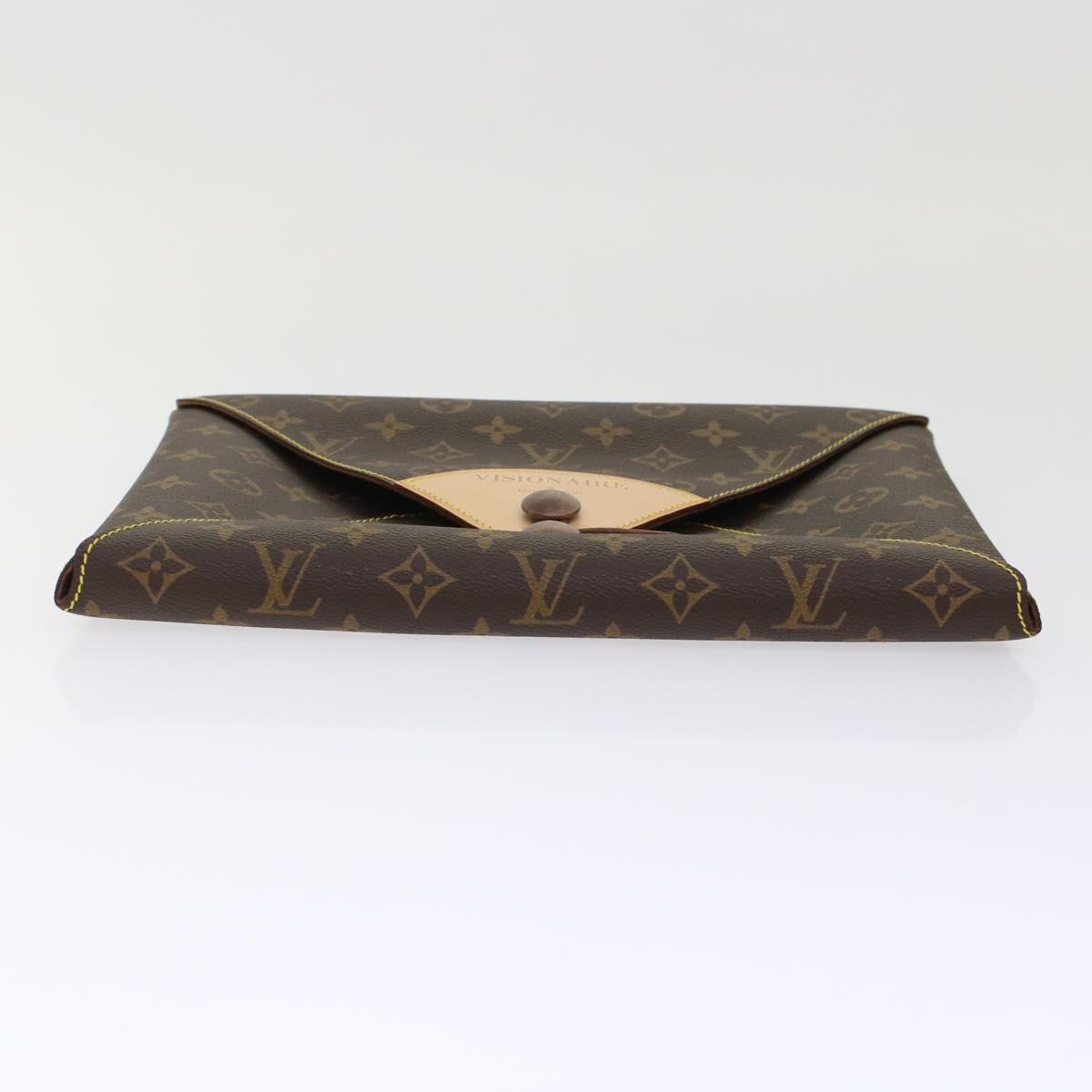 LOUIS VUITTON Monogram Visionaire Briefcase M99045 LV Auth 49525A