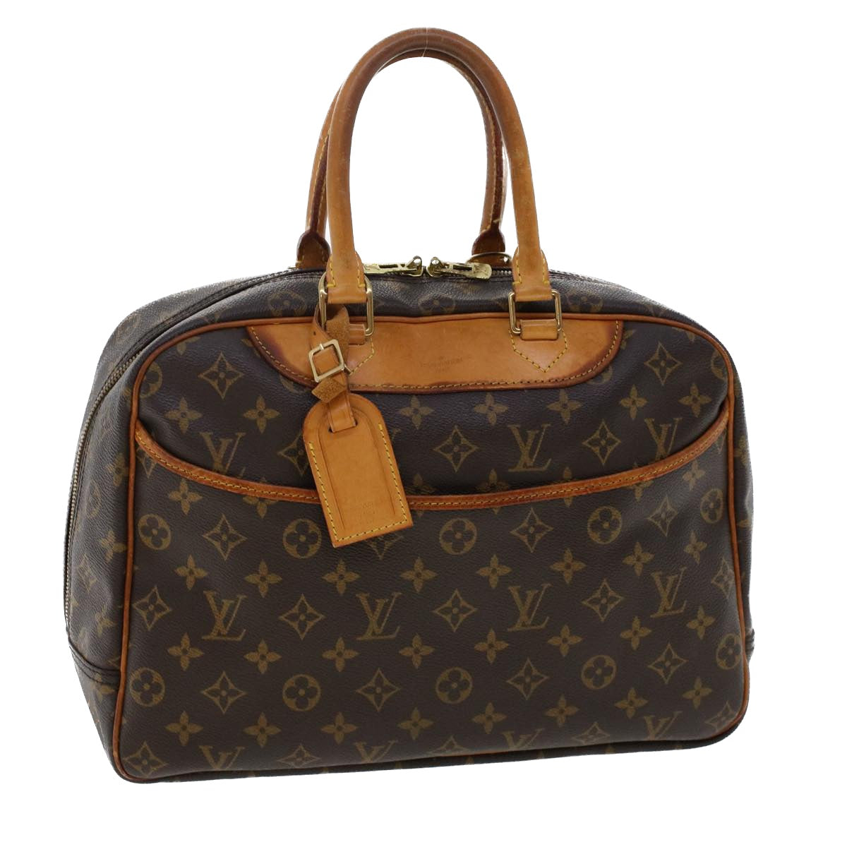 LOUIS VUITTON Monogram Deauville Hand Bag M47270 LV Auth 49540