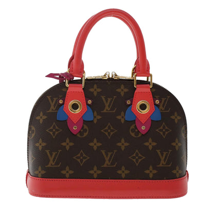 LOUIS VUITTON Monogram Totem Alma BB Hand Bag Red M41659 LV Auth 49551A