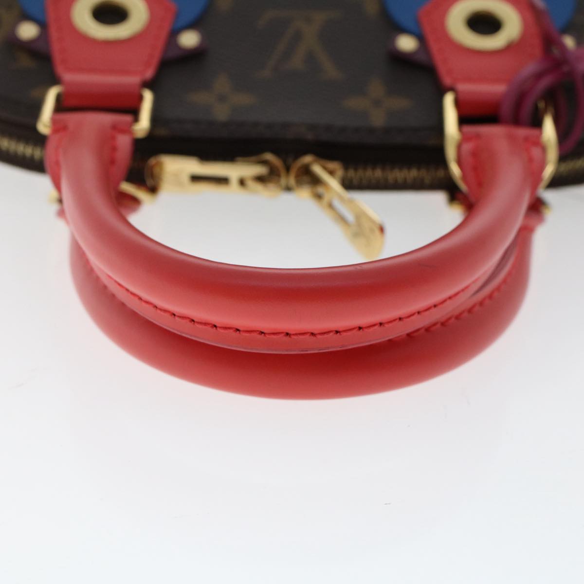 LOUIS VUITTON Monogram Totem Alma BB Hand Bag Red M41659 LV Auth 49551A