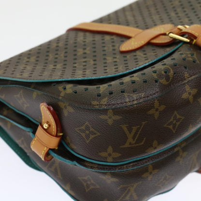 LOUIS VUITTON Monogram Perfo Saumur 30 Shoulder Bag M93998 LV Auth 49620A