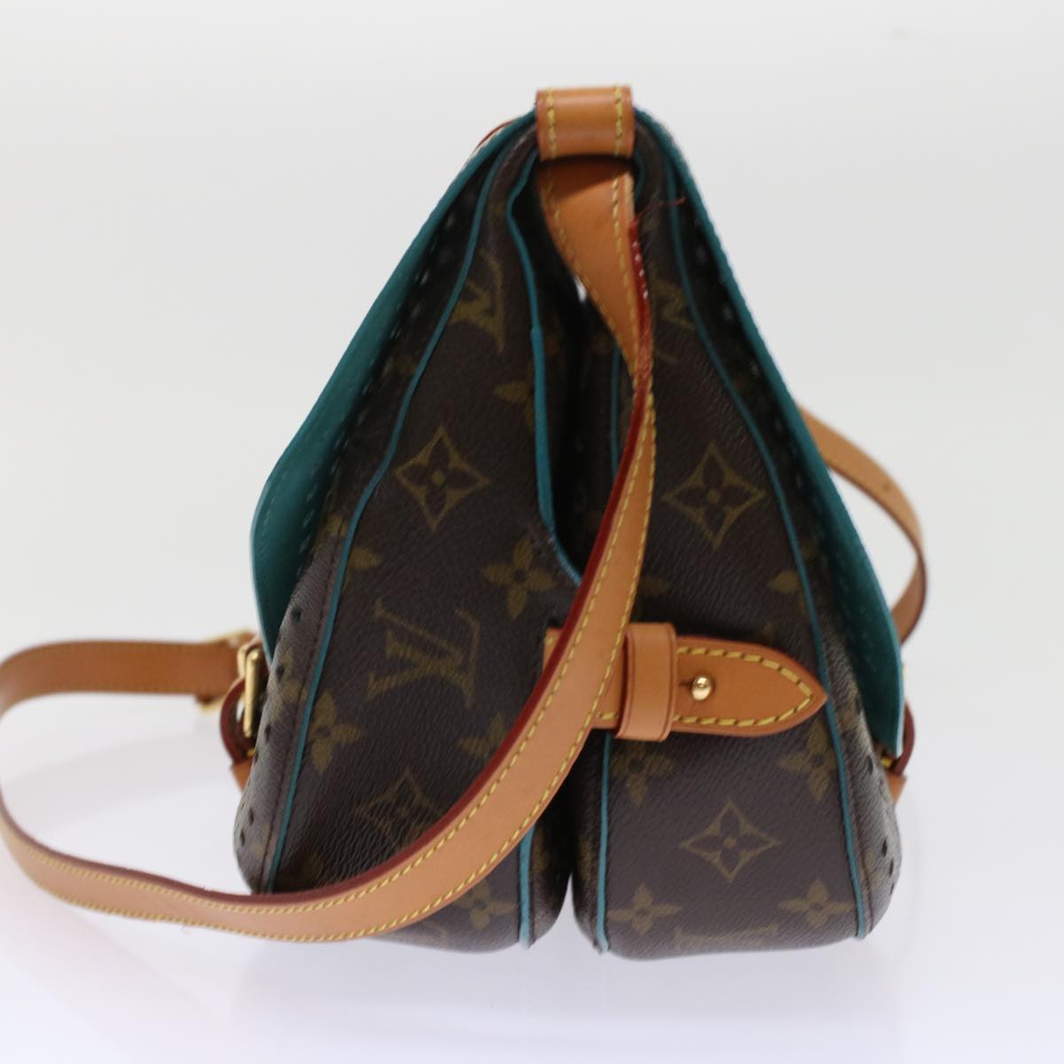 LOUIS VUITTON Monogram Perfo Saumur 30 Shoulder Bag M93998 LV Auth 49620A