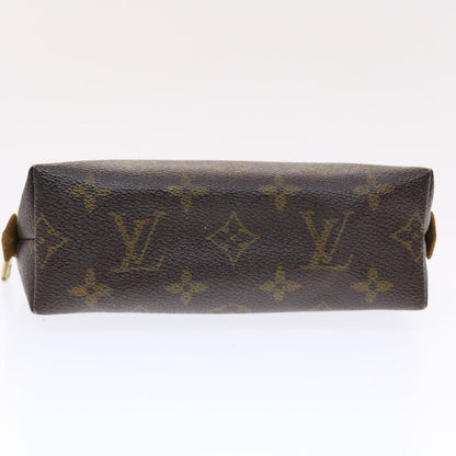 LOUIS VUITTON Monogram Pochette Cosmetic PM Cosmetic Pouch M47515 LV Auth 49641