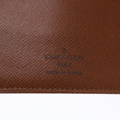 LOUIS VUITTON Monogram Agenda MM Day Planner Cover R20105 LV Auth 49692