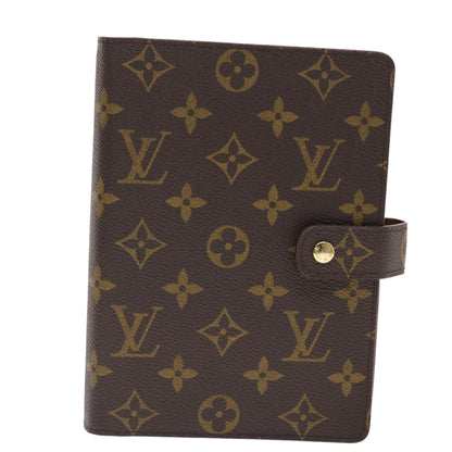 LOUIS VUITTON Monogram Agenda MM Day Planner Cover R20105 LV Auth 49692