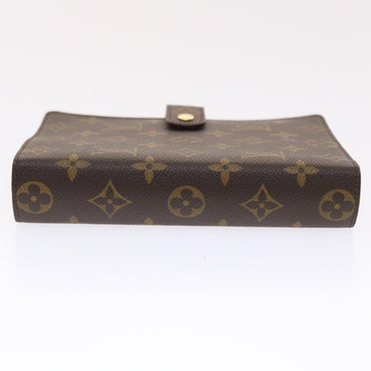 LOUIS VUITTON Monogram Agenda MM Day Planner Cover R20105 LV Auth 49692