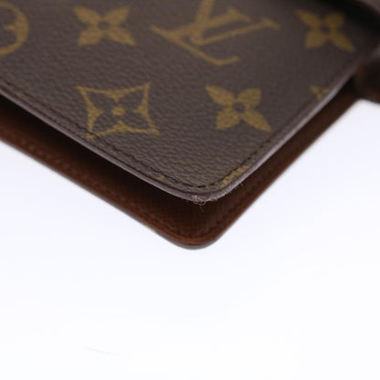 LOUIS VUITTON Monogram Agenda MM Day Planner Cover R20105 LV Auth 49692