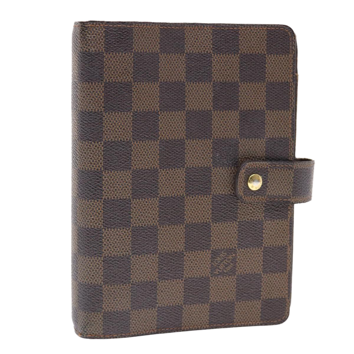 LOUIS VUITTON Damier Ebene Agenda MM Day Planner Cover R20240 LV Auth 49693