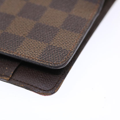 LOUIS VUITTON Damier Ebene Agenda MM Day Planner Cover R20240 LV Auth 49693