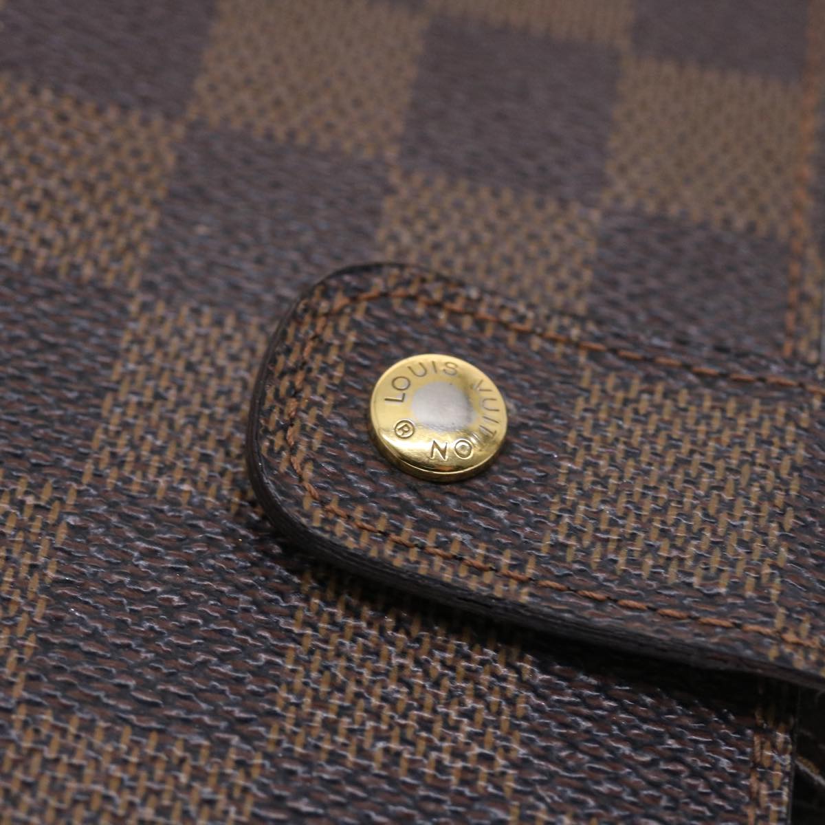 LOUIS VUITTON Damier Ebene Agenda MM Day Planner Cover R20240 LV Auth 49693