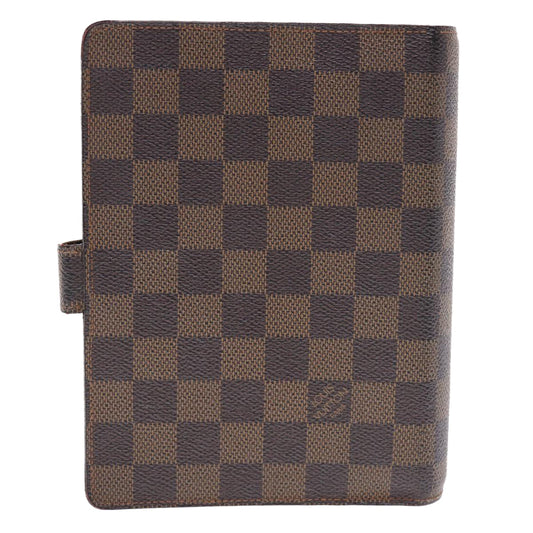 LOUIS VUITTON Damier Ebene Agenda MM Day Planner Cover R20240 LV Auth 49693