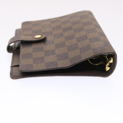 LOUIS VUITTON Damier Ebene Agenda MM Day Planner Cover R20240 LV Auth 49693