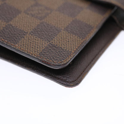 LOUIS VUITTON Damier Ebene Agenda MM Day Planner Cover R20240 LV Auth 49693