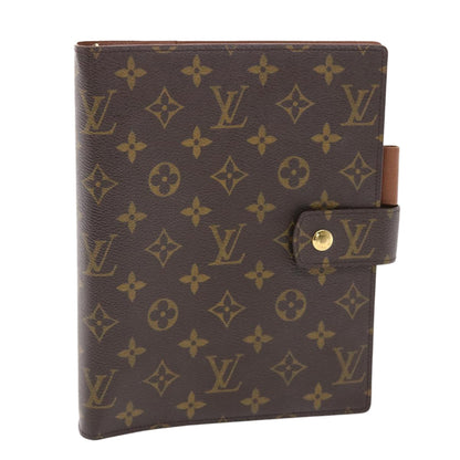 LOUIS VUITTON Monogram Agenda GM Day Planner Cover R20006 LV Auth 49694