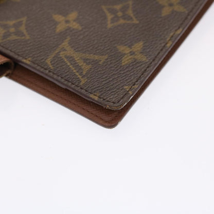 LOUIS VUITTON Monogram Agenda GM Day Planner Cover R20006 LV Auth 49694