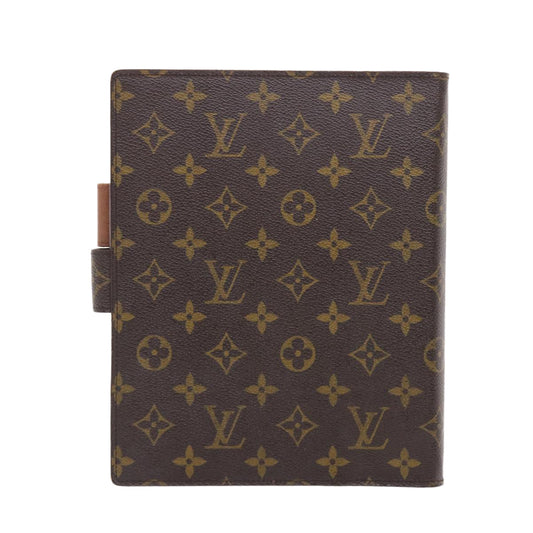 LOUIS VUITTON Monogram Agenda GM Day Planner Cover R20006 LV Auth 49694