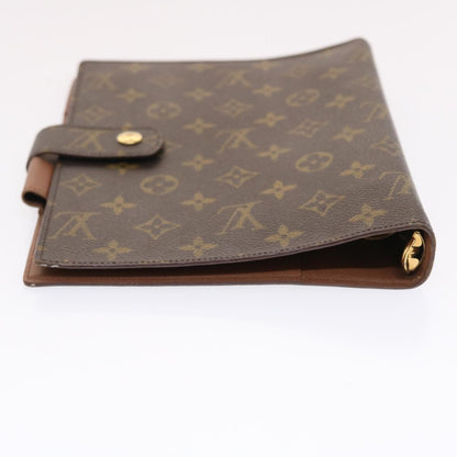 LOUIS VUITTON Monogram Agenda GM Day Planner Cover R20006 LV Auth 49694