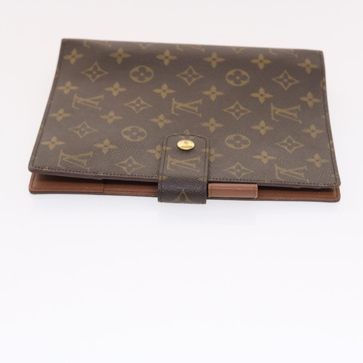 LOUIS VUITTON Monogram Agenda GM Day Planner Cover R20006 LV Auth 49694