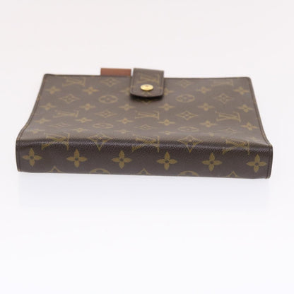 LOUIS VUITTON Monogram Agenda GM Day Planner Cover R20006 LV Auth 49694