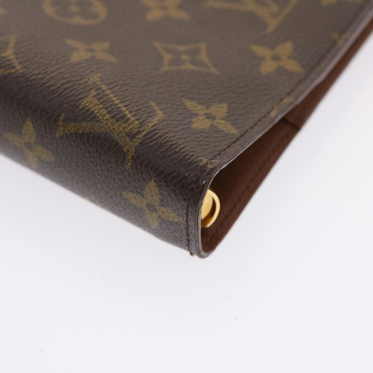 LOUIS VUITTON Monogram Agenda GM Day Planner Cover R20006 LV Auth 49694