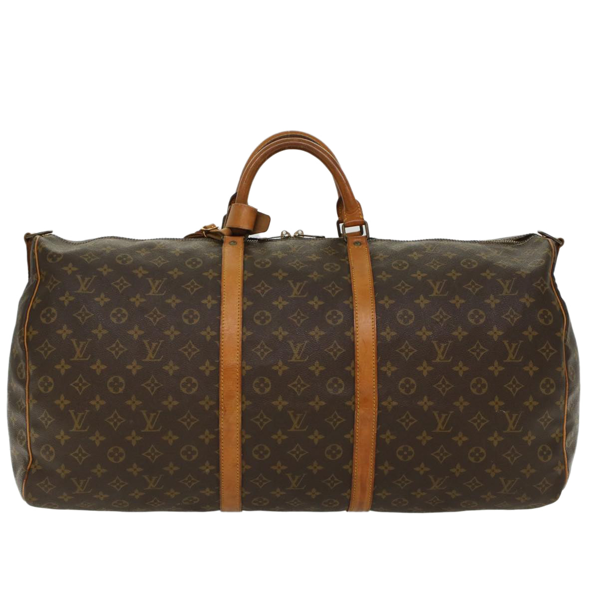 LOUIS VUITTON Monogram Keepall Bandouliere 60 Boston Bag M41412 LV Auth 49731