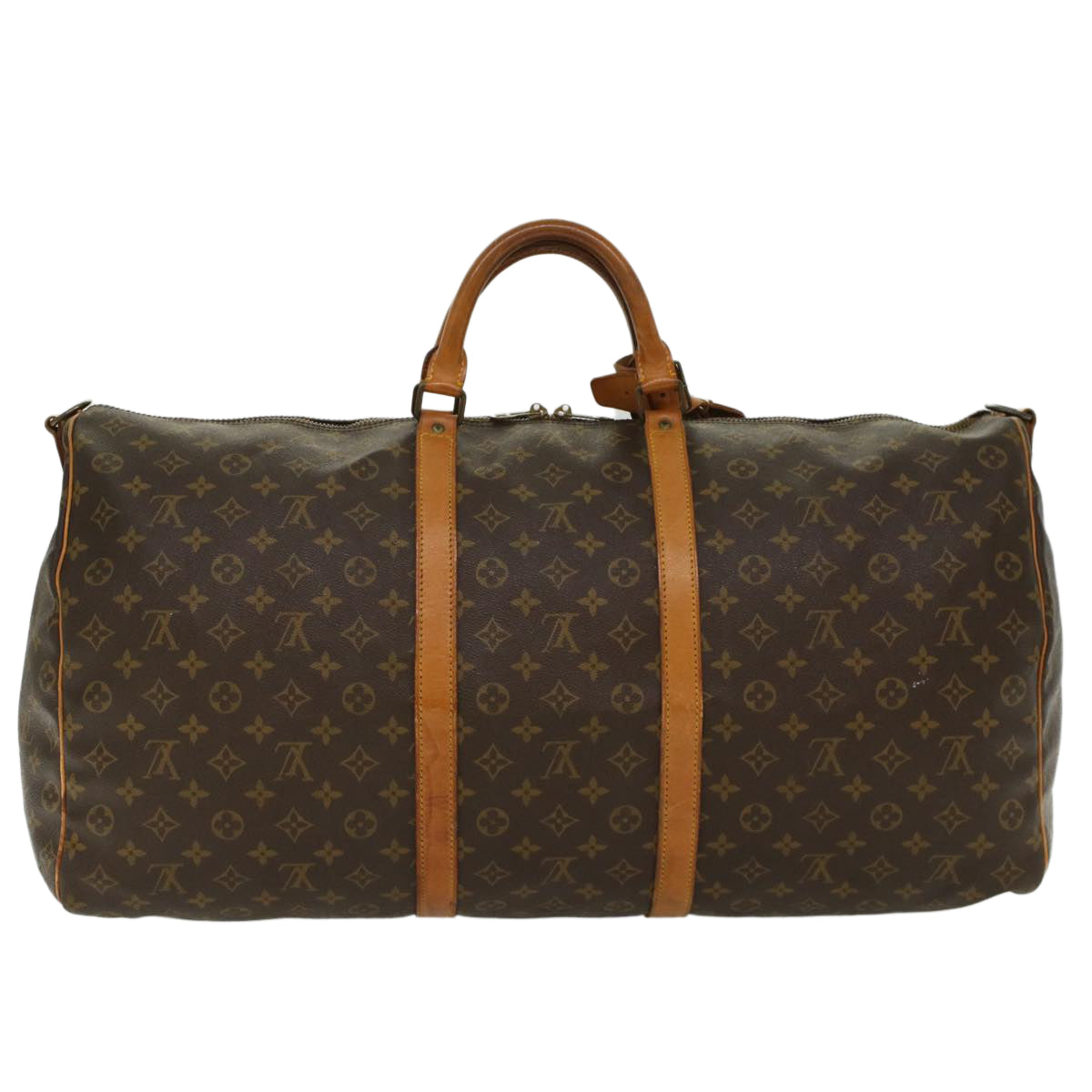 LOUIS VUITTON Monogram Keepall Bandouliere 60 Boston Bag M41412 LV Auth 49731